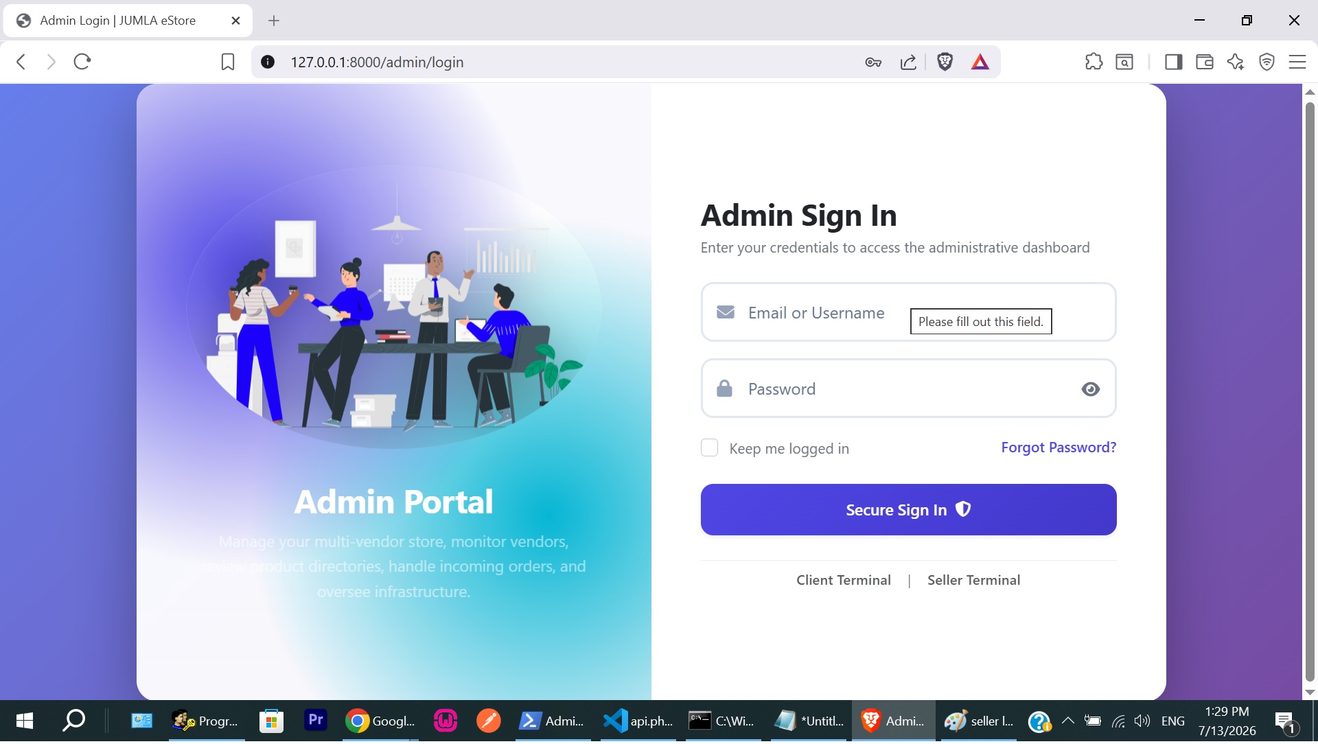 Admin Login