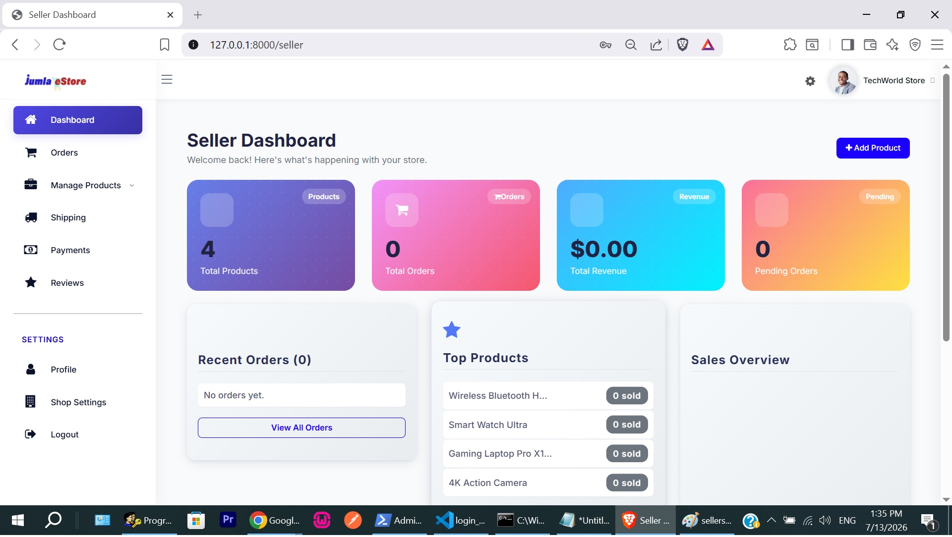Seller Dashboard
